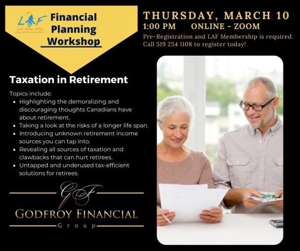 Financial Planning Workshop: Taxation in Retirement