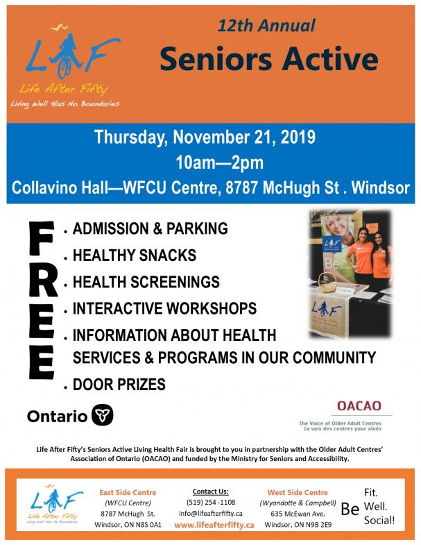 12th Annual Seniors Active Living Fair