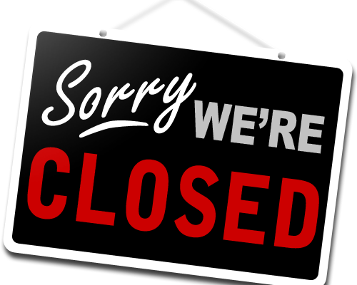 Spring/Summer Closures: (May – August)