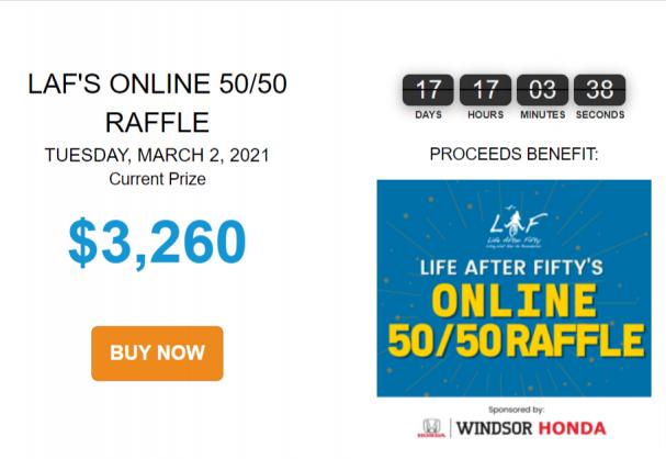The jackpot for our online 50/50 draw is growing!