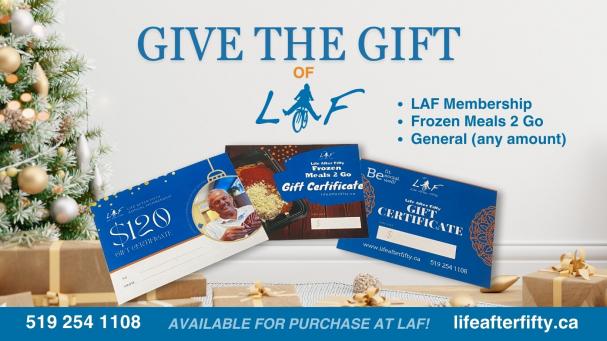 Life After Fifty News LAF Gift Certificates Available