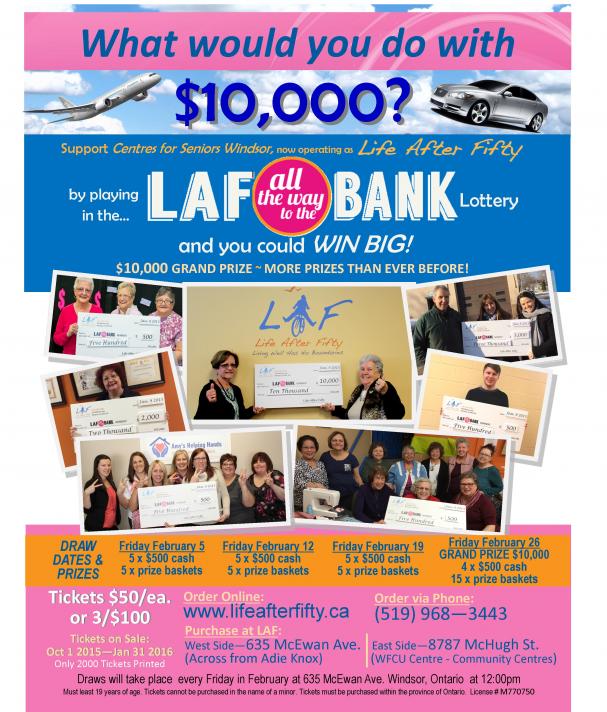 The LAF all the way to the Bank LOTTERY is BACK!